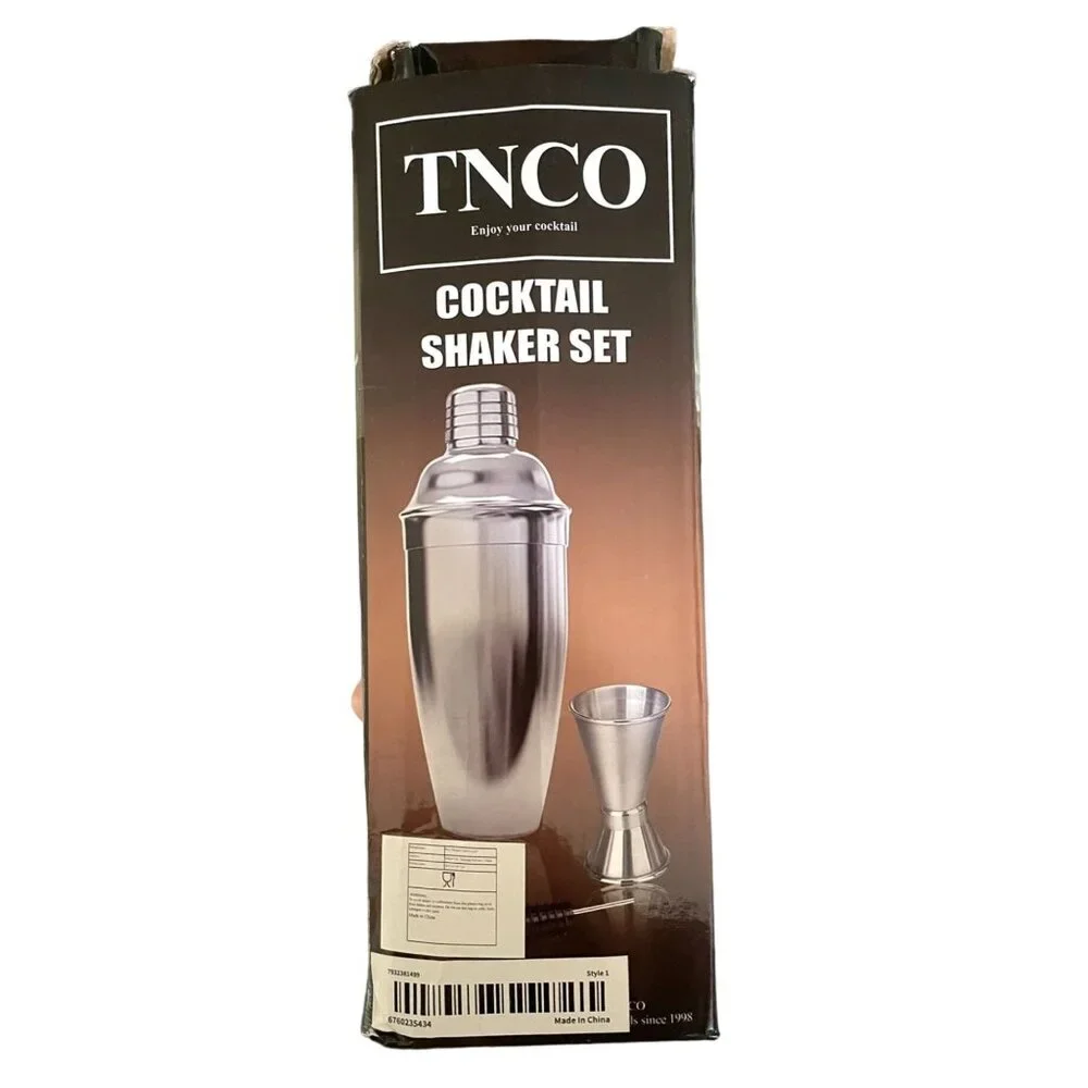 TNCO Cocktail Shaker Set With Jigger and Spoon